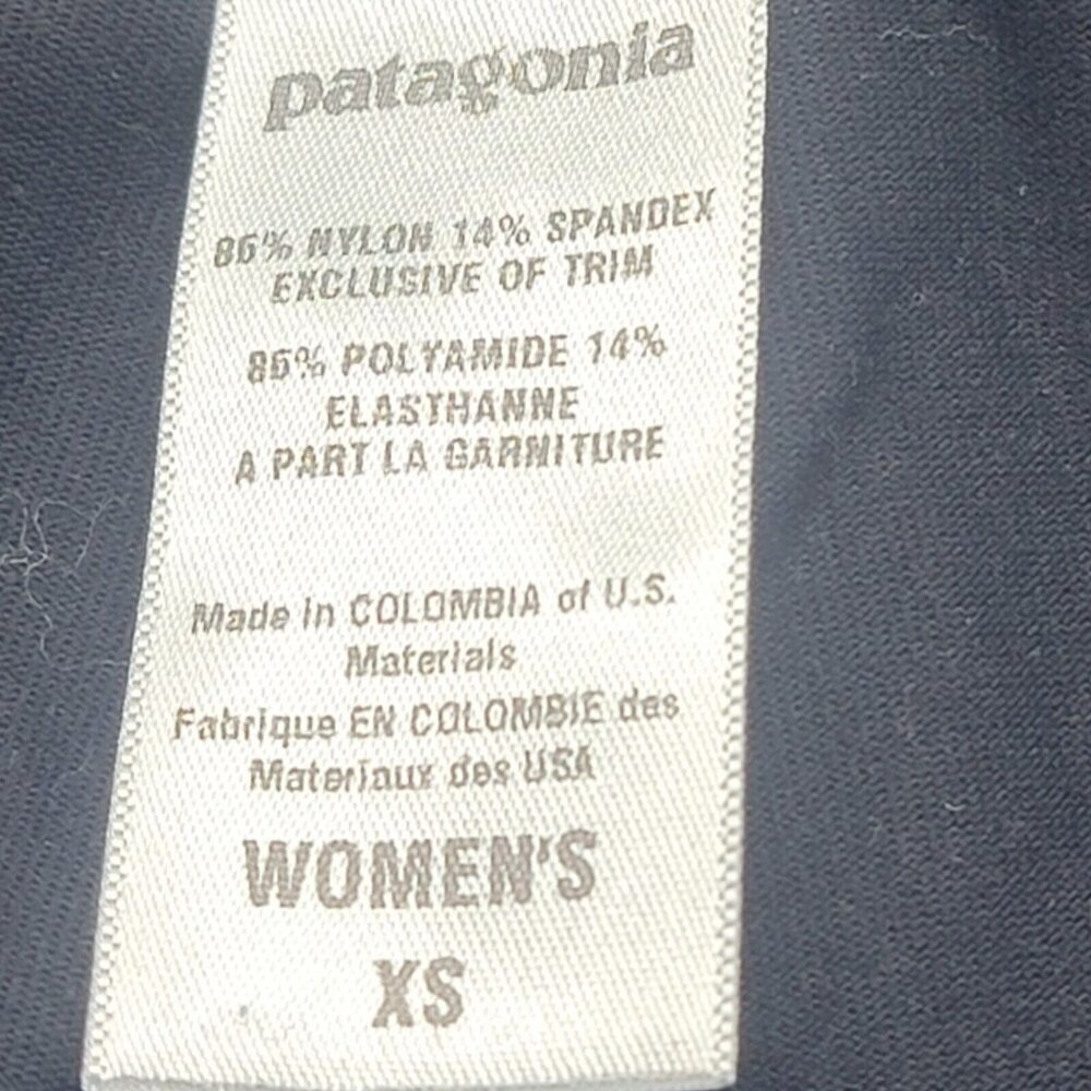 Patagonia Pants Women Xs Black Morning Glory Tight Minimalist Pull On Gorpcore - Picture 7 of 9